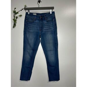 GAP High Rise Skinny Jeans Raw Hem